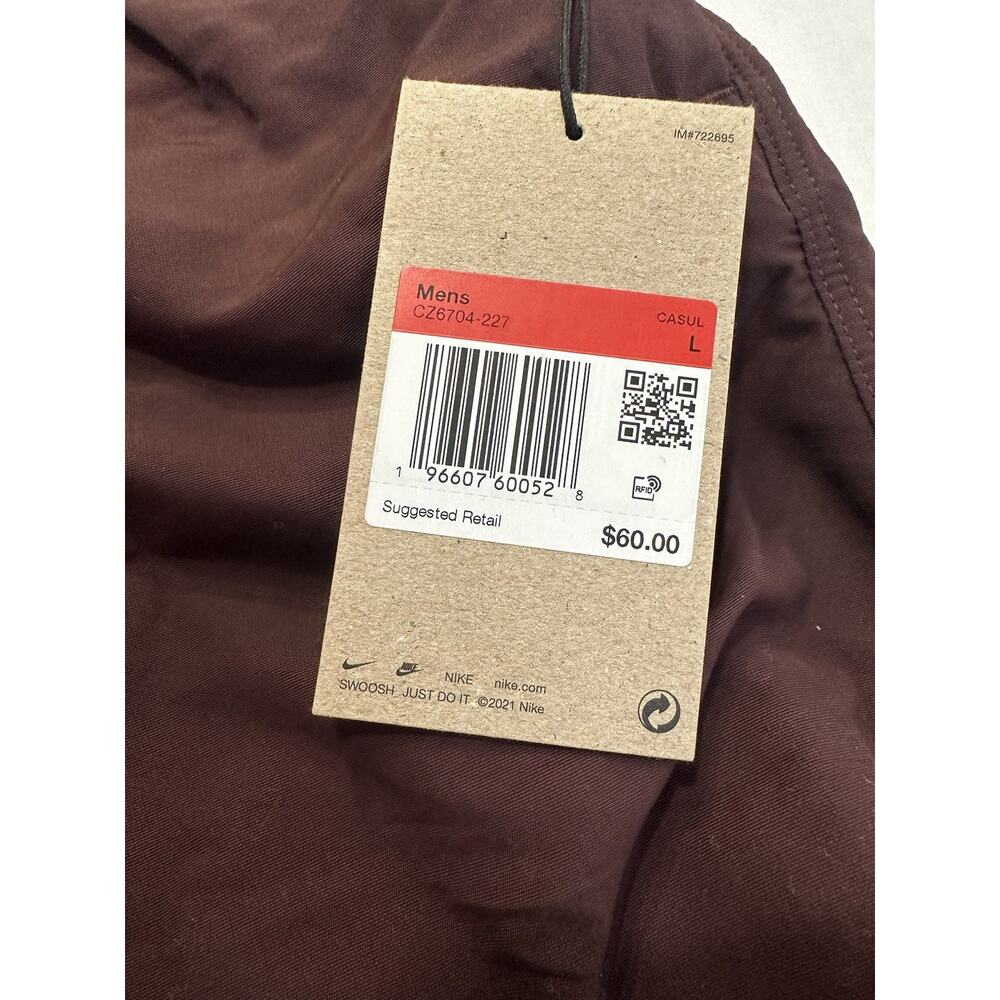 Large Nike ACG Trail Shorts Outdoor Hiking Zip Pocket CZ6704 227 Burgundy Men - Picture 3 of 4